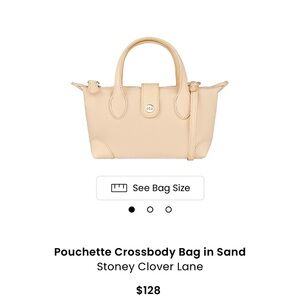Stoney Clover Lane Pouchette Crossbody Bag in Sand